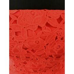 Rode jurk strapless xs