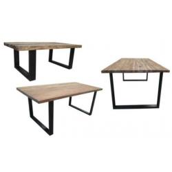 Nieuwe eettafel boothout 2x1 gratis thuisbezorgd