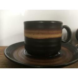 Set van 2 prachtige vintage kop en schotel koffiekopjes