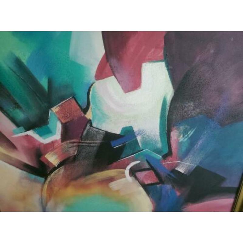 Modern abstract olieverfschilderij