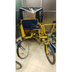 Diverse tandems in verschillende uitvoeringen + Riksja