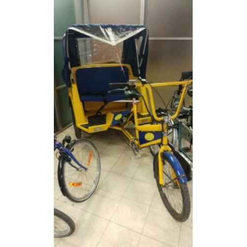 Diverse tandems in verschillende uitvoeringen + Riksja