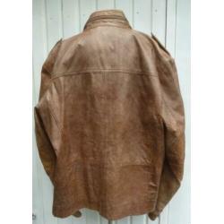 Goosecraft jas leren jas XXL bruine leren jas in topconditie