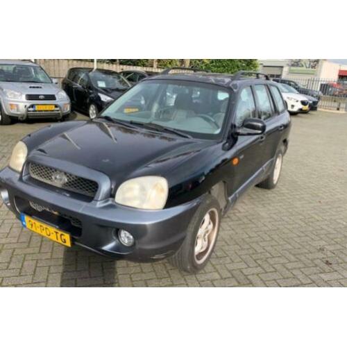Hyundai Santa FE 2.0 Crdi 2WD 2004 Zwart
