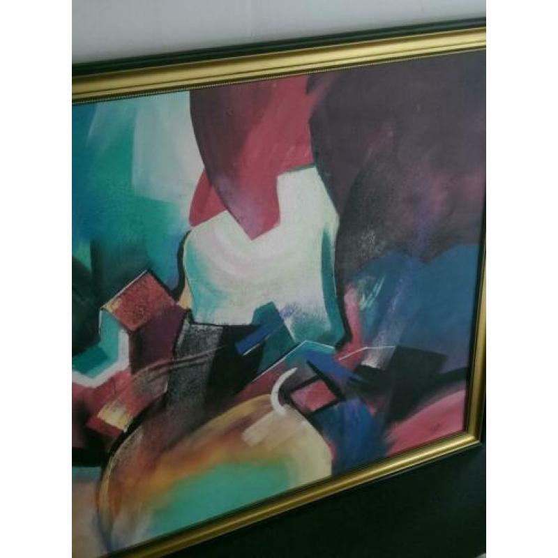 Modern abstract olieverfschilderij