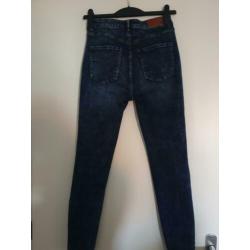 Super high waist skinny jeans maat 28
