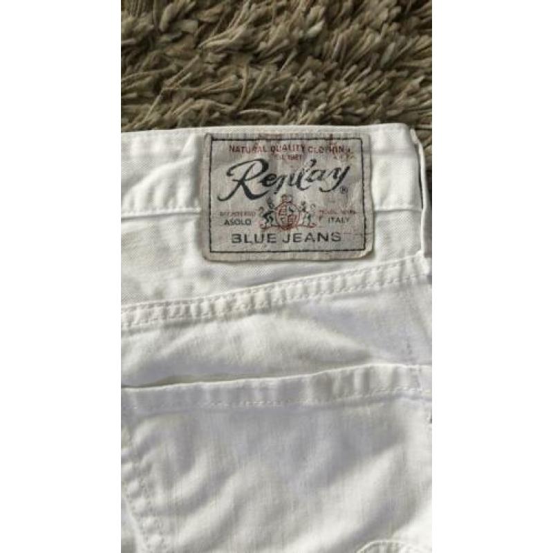 Mooie Replay spijkerbroek voor heren. Kleur Wit