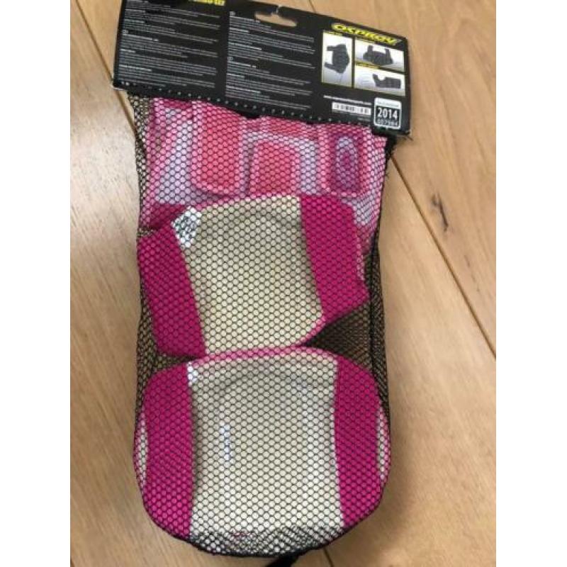 Knie-, elleboog- polsbeschermers roze nieuw