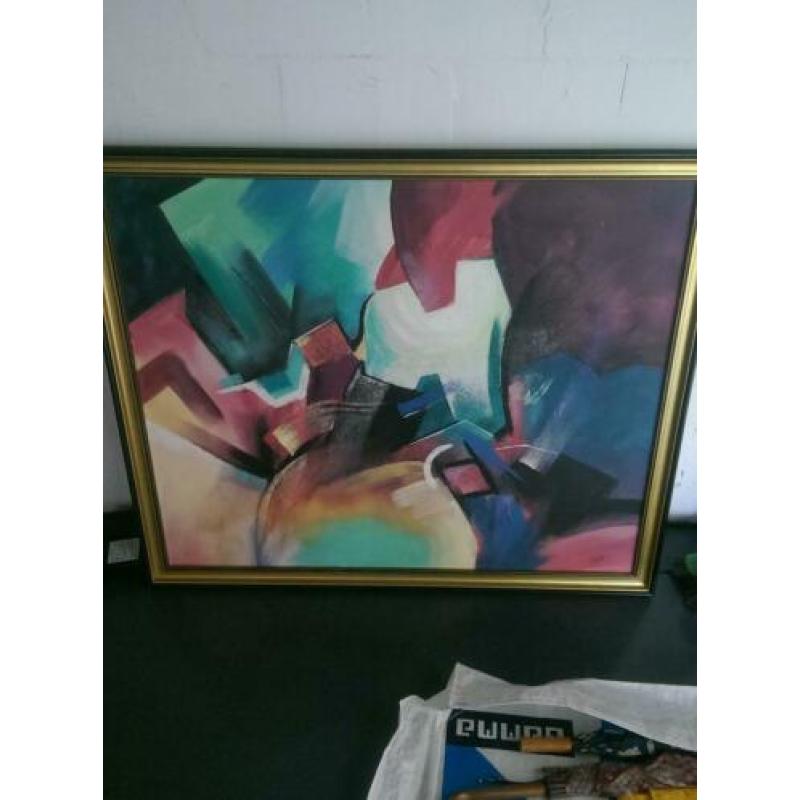 Modern abstract olieverfschilderij