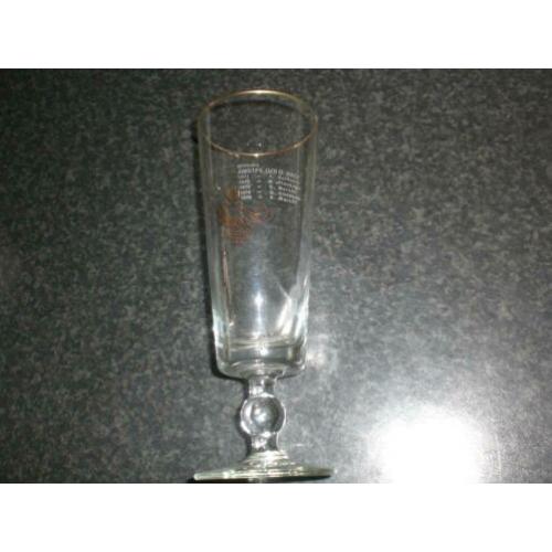 Oud Amstel bier dubbeldruk glas Amstel Goldrace 1976