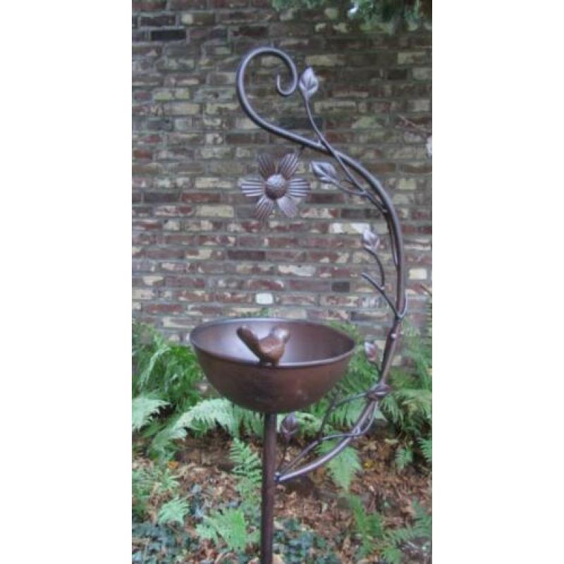 Xl tuinprikker - vogel voer bakje - (160 cm)