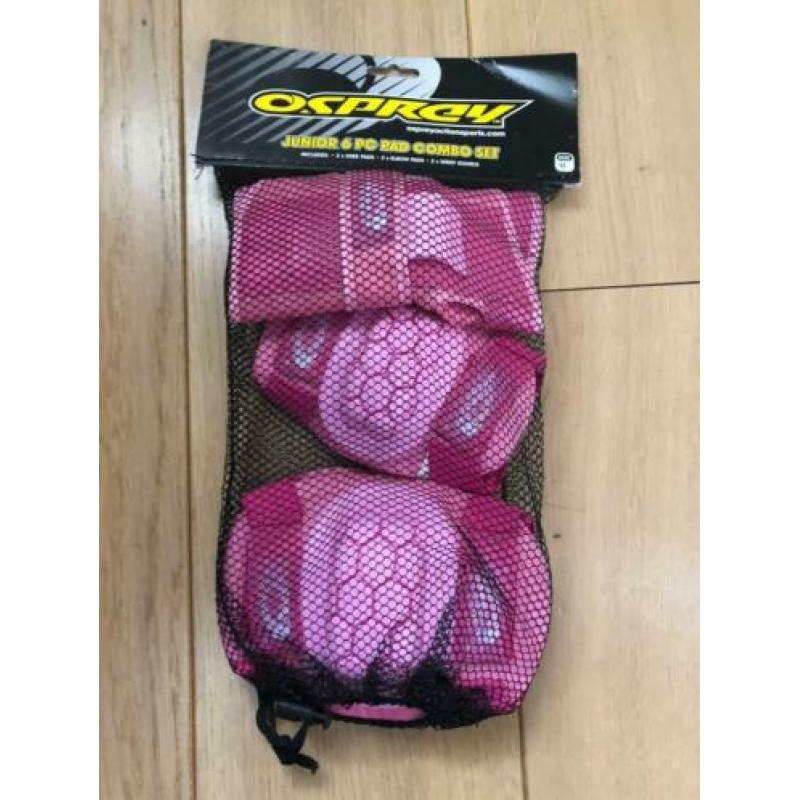Knie-, elleboog- polsbeschermers roze nieuw