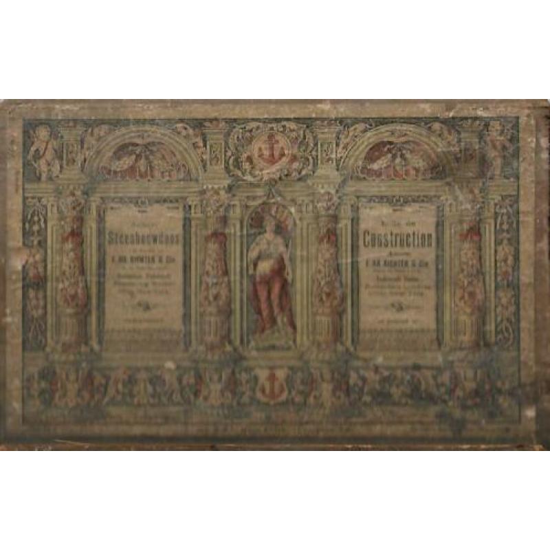 3x Anker Steenbouwdoos F.Ad.Richter&Cie uit het jaar ca.1900