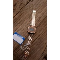 Casio retro horloge rose goud A168