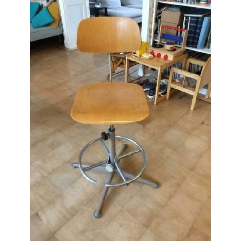 Vintage tekenstoel, barkruk - Friso Kramer