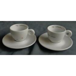 ILLY COLLECTION 2002 2x espresso kop en schotel Maria Joao C