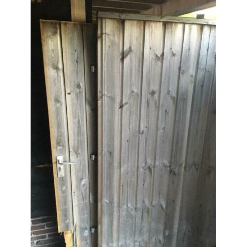 GRATIS schutting poort 190x250 compleet!