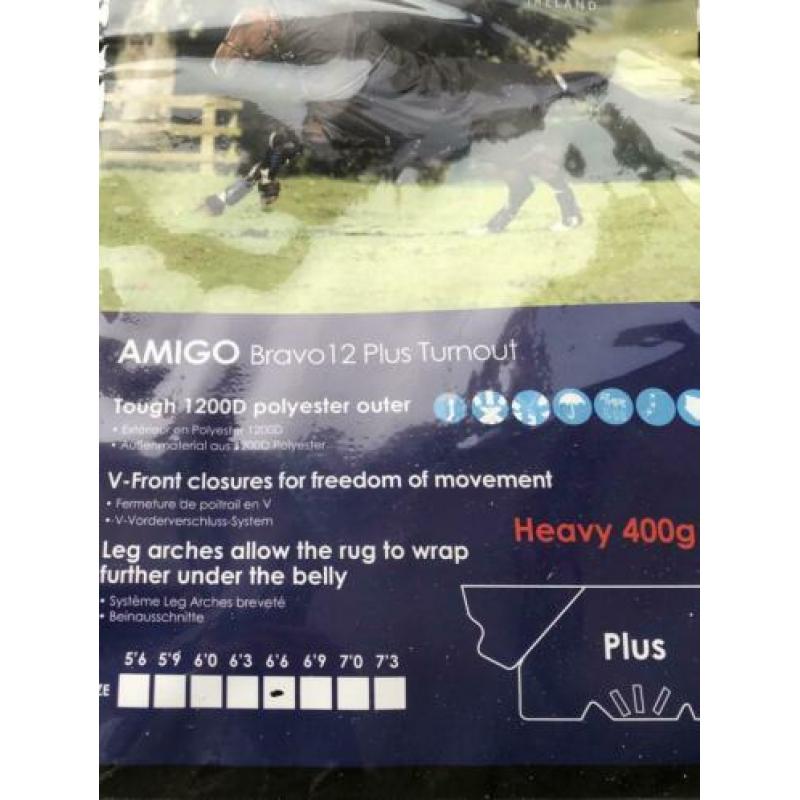Amigo Bravo plus turnout heavy 400gr maat 195, nieuw!
