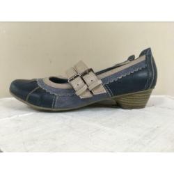 Trend One blauw schoentje met riempje maat 37 Nieuw