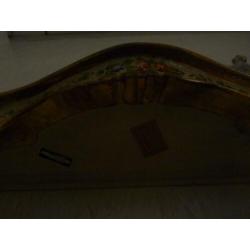 brocante spiegel met plateau goud
