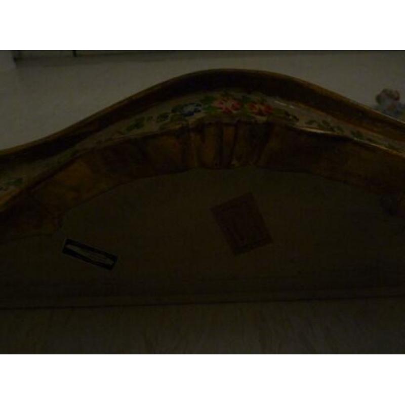 brocante spiegel met plateau goud