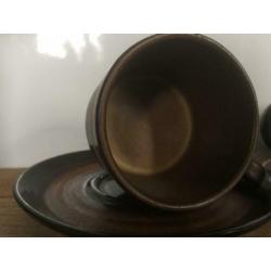 Set van 2 prachtige vintage kop en schotel koffiekopjes
