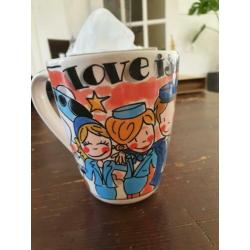 KLM uitgave blond Amsterdam grote mok