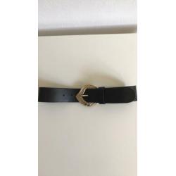 Vintage leren riem met gesp Gutos