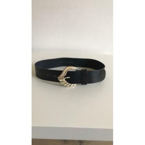 Vintage leren riem met gesp Gutos