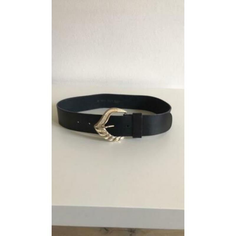 Vintage leren riem met gesp Gutos