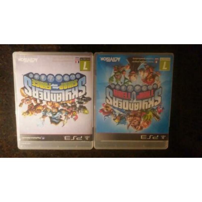 2x spel skylanders swap force + trap team incl 2x portaal t