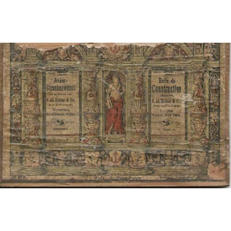 3x Anker Steenbouwdoos F.Ad.Richter&Cie uit het jaar ca.1900