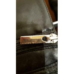 Karen Millen leren laarzen hoge hak 36