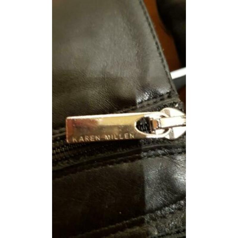 Karen Millen leren laarzen hoge hak 36