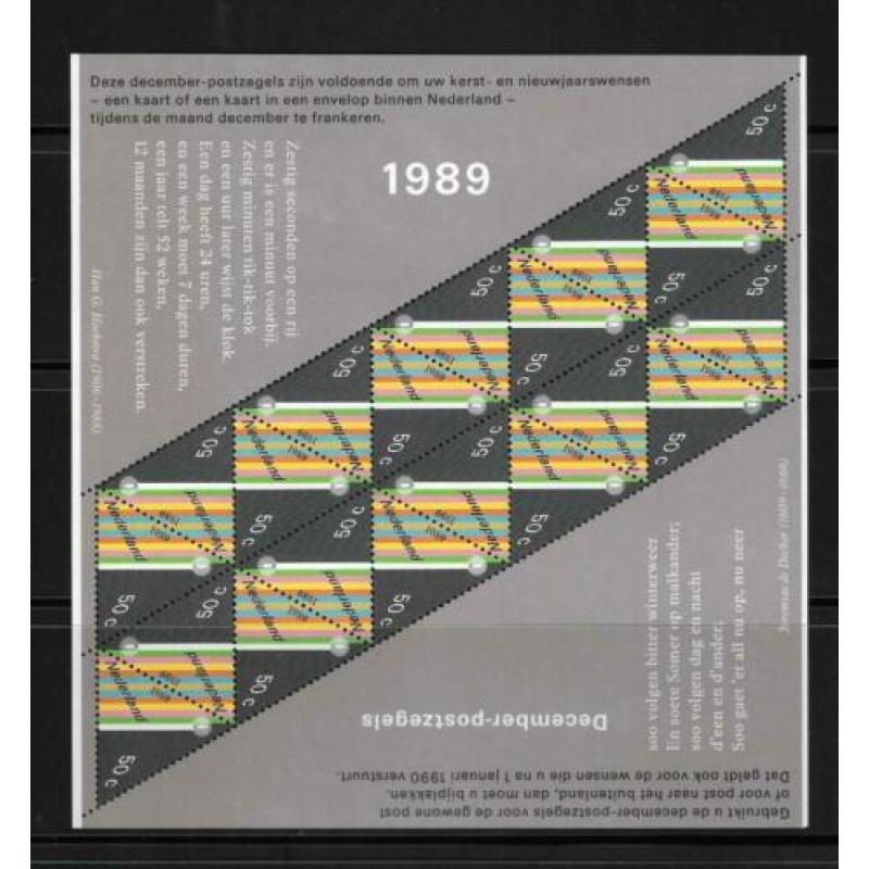 12 Blokken Decemberzegels Nvph 1988 -- 2000