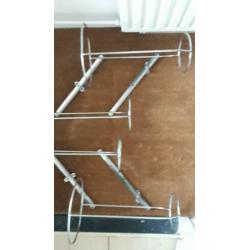 2 fenderhouders voor 4 fenders van 25 cm doorsnee