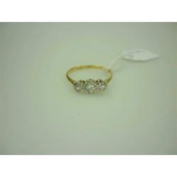 Ring goud 18K + 0.20K diamanten / Z6147