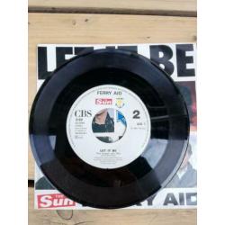 Retro vintage singeltje,Let it be, Ferry aid!