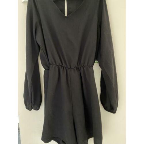 Jumpsuit zwart boohoo maat 38