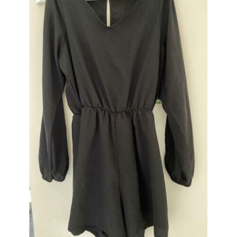 Jumpsuit zwart boohoo maat 38