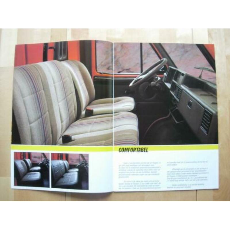 Peugeot J5 Bestel Brochure 1986 - Bestelwagen