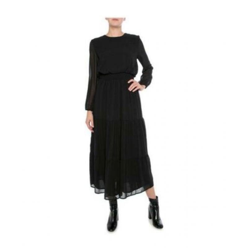 Jurk Zwart Mt 40 MIDI