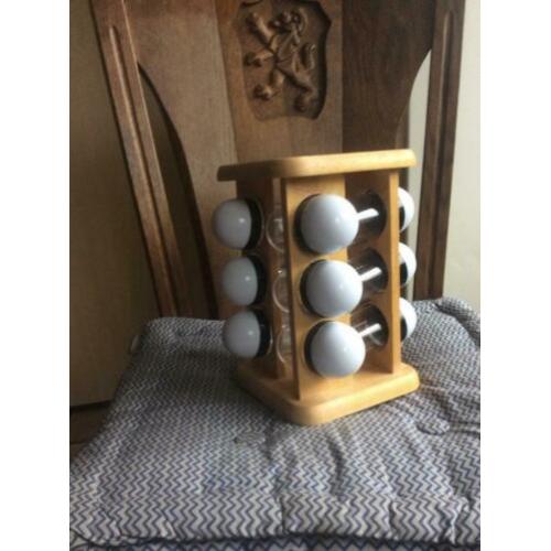 Houten kruiden carrousel
