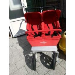 Easywalker duowagen tweelingwagen duo rood