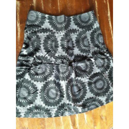 H&M rok mt. 38 donkergrijs met zwart