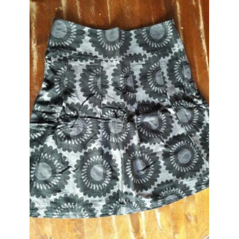 H&M rok mt. 38 donkergrijs met zwart