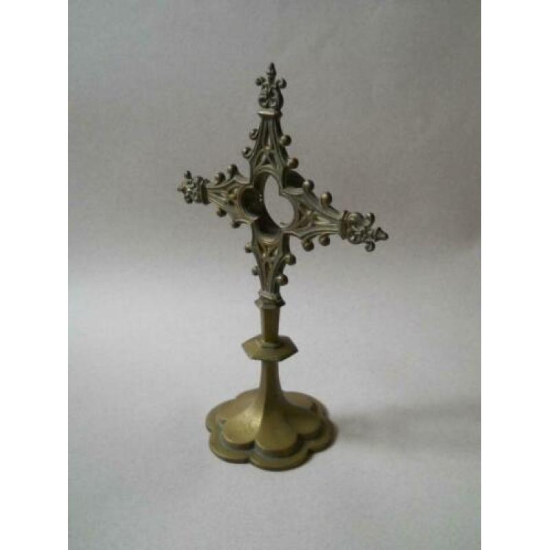Antieke bronzen reliekhouder uit omstreeks 1900