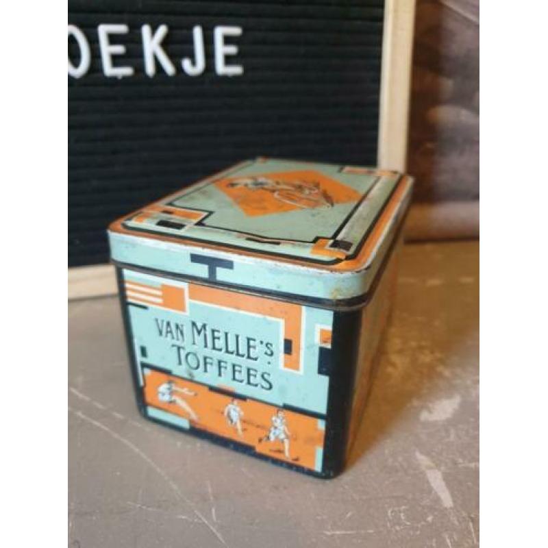Oud van melle toffee blikje olympische spelen