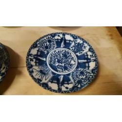 kop en schotels chinees blauw 6 stuks