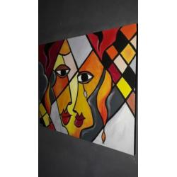 Theater /modern abstract kleurrijk/lilly